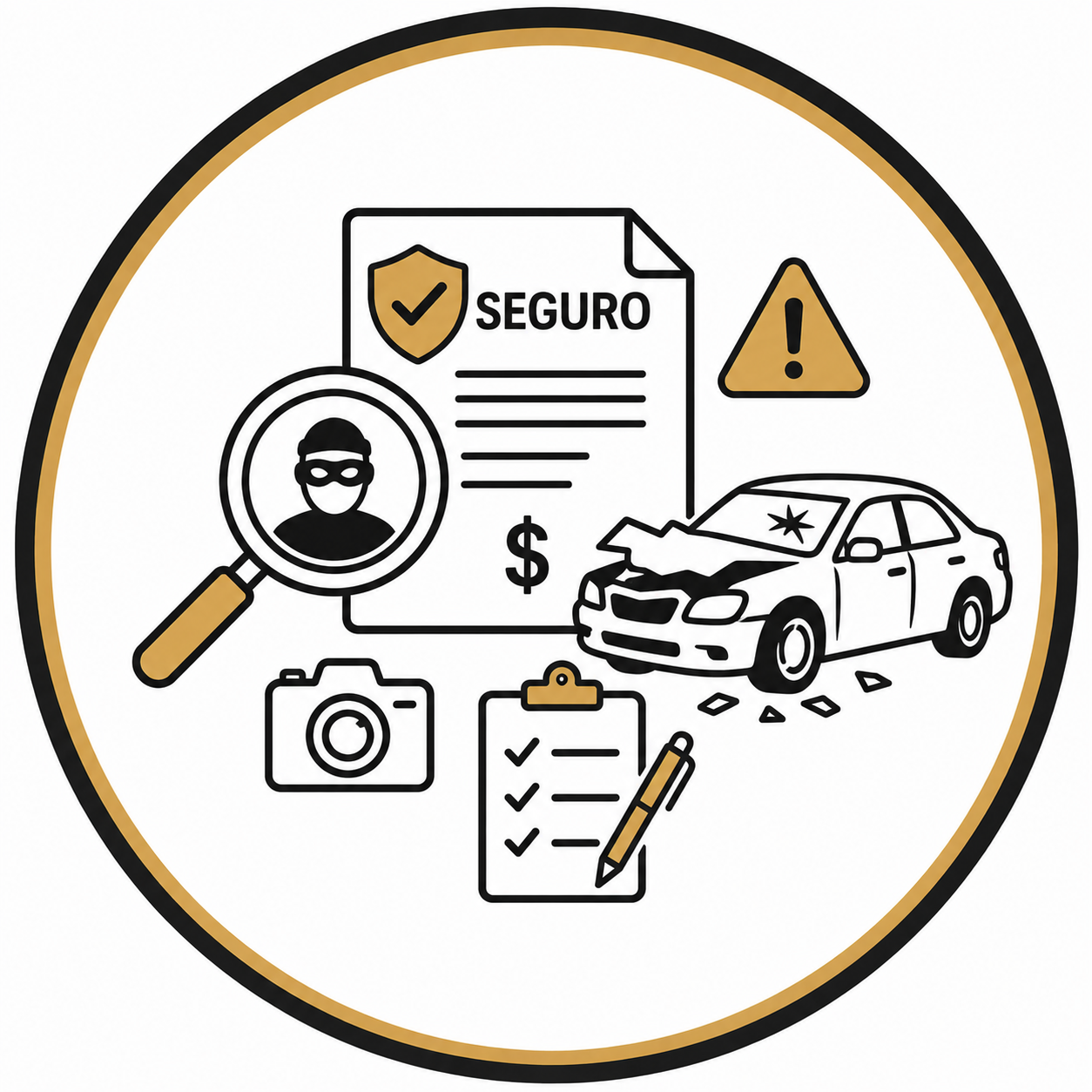 Ícone de perícia sobre fraudes contra seguros